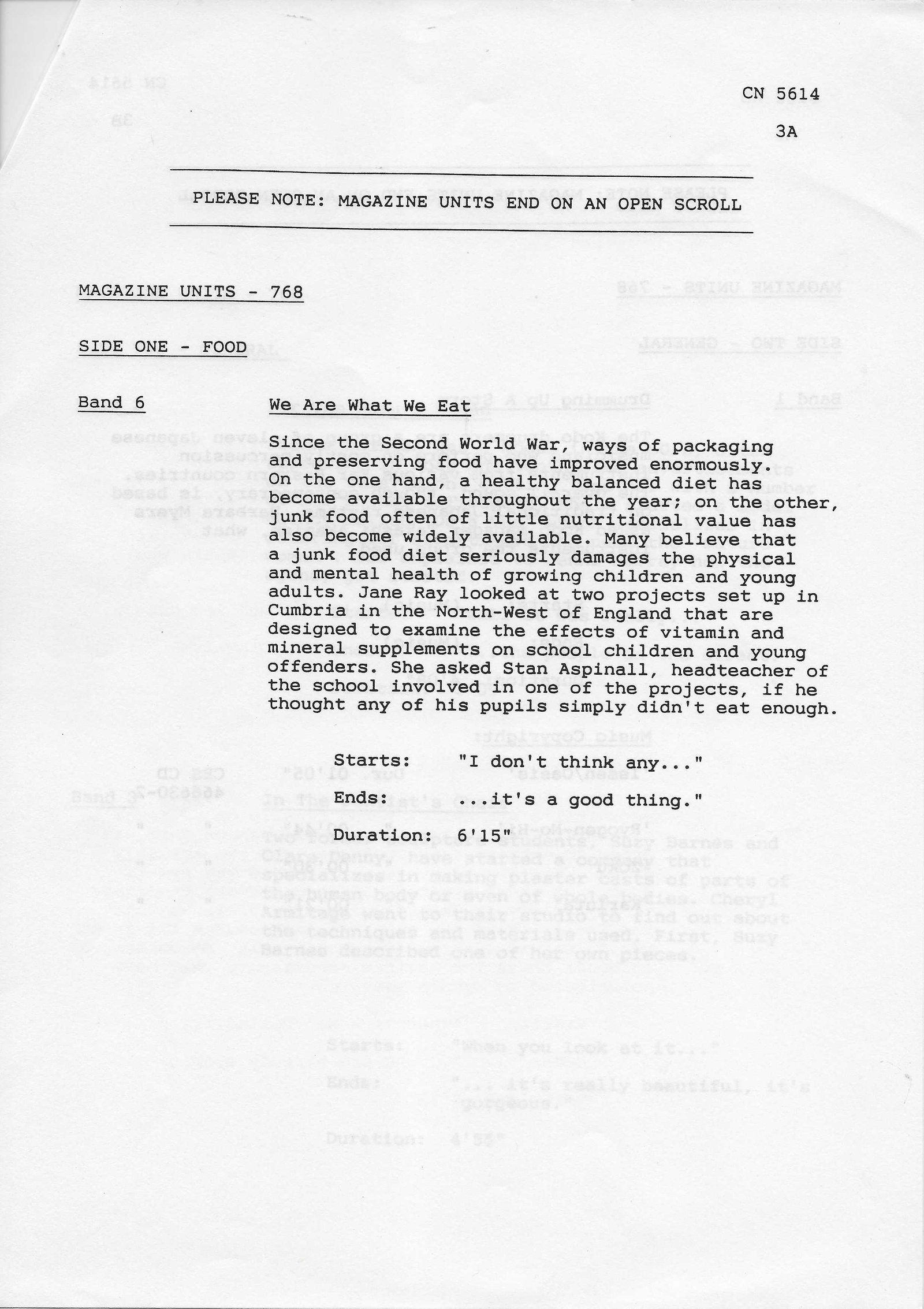 Inserts from CN 5614